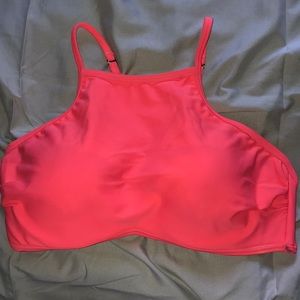 Coral bikini top